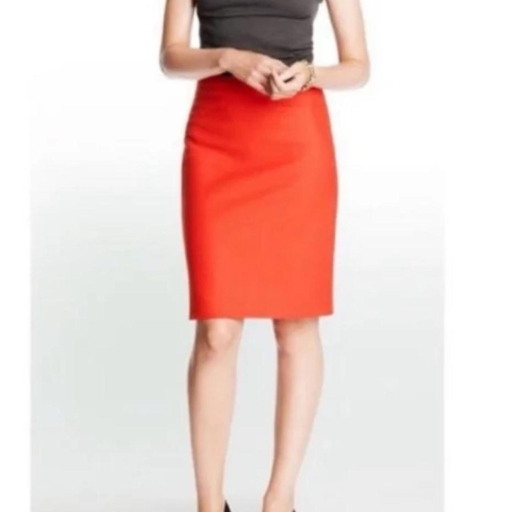 J. Crew orange Pencil Skirt